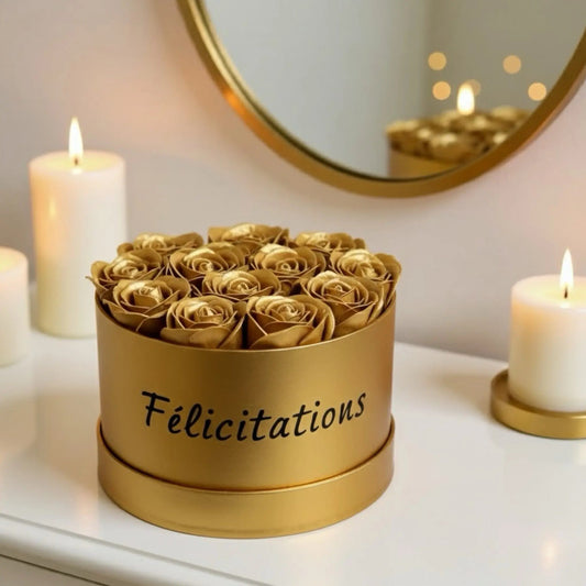Flowerbox de Roses en Savon (M) FLOWERBOXTIME