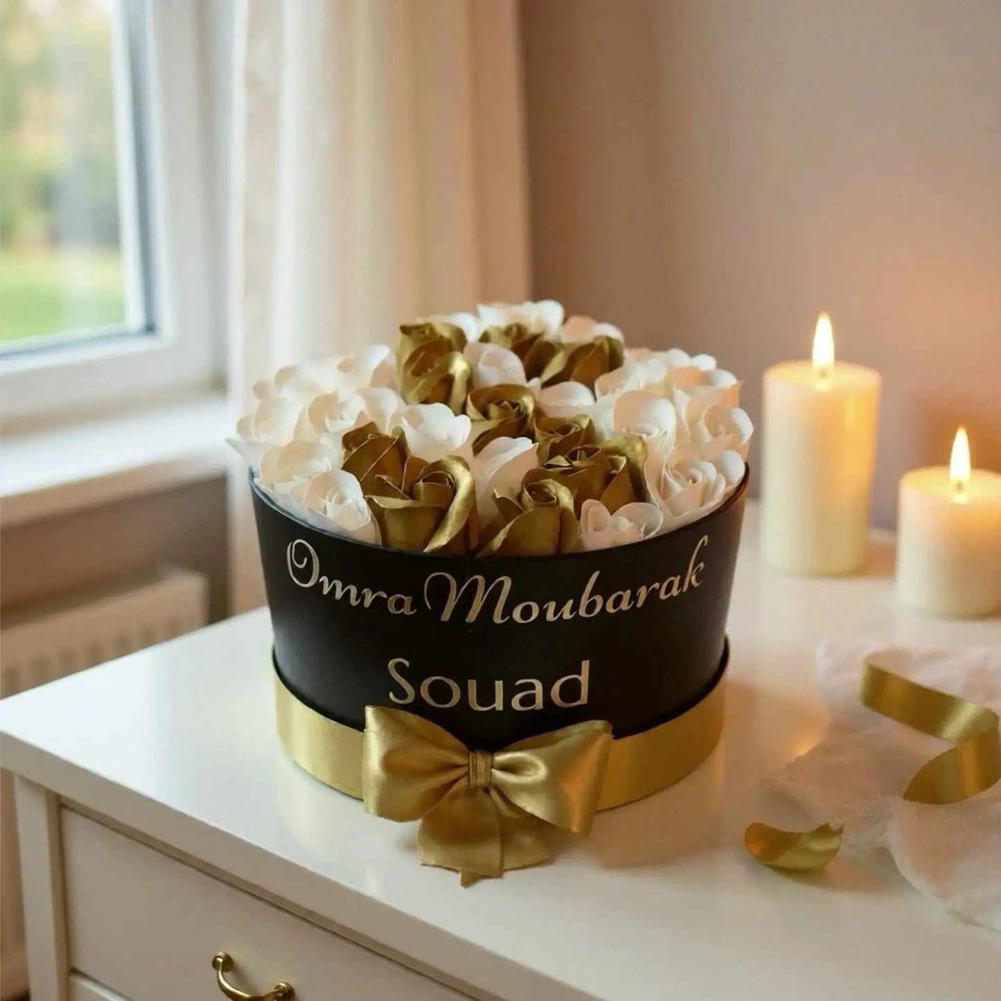 Flowerbox de Roses en Savon (L) FLOWERBOXTIME